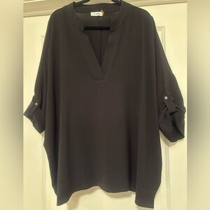Calvin Klein Plus Size Black Women's Blouse